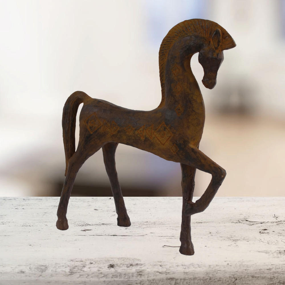Contemporary Horse Carved Wood Effect Contemporary Horse Carved Wood Effect