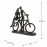 Couple with Bicycle – Elur Iron Figurine