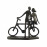 Couple with Bicycle – Elur Iron Figurine