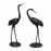 Cranes Pair Medium – dark verdigris