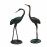 Cranes Pair Medium – dark verdigris