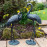 Cranes Pair – dark verdigris
