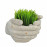 Cupped Hands Planter – weathered stone effect