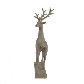 Deer Carved Wood Effect