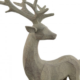 Deer Carved Wood Effect