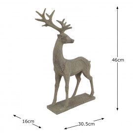Deer Carved Wood Effect