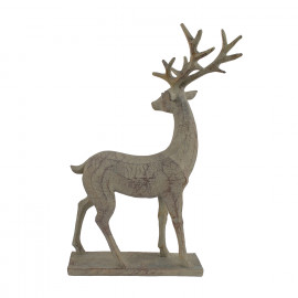Deer Carved Wood Effect