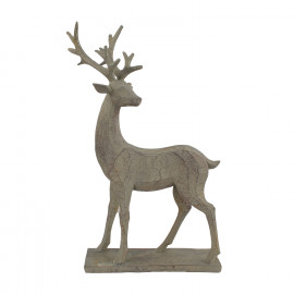 Deer Carved Wood Effect