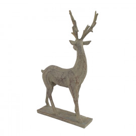 Deer Carved Wood Effect