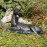 Deer Lying Large Aluminium – dark verdigris