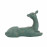 Deer Lying Large Aluminium – gold verdigris