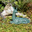 Deer Lying Small Aluminium – gold verdigris