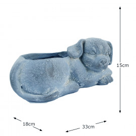 Dog Planter – blue iron effect Dog Planter – blue iron effect