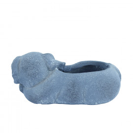 Dog Planter – blue iron effect Dog Planter – blue iron effect