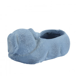 Dog Planter – blue iron effect Dog Planter – blue iron effect