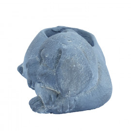 Dog Planter – blue iron effect Dog Planter – blue iron effect