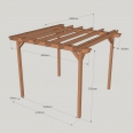 Double Garden Pergola - 4 Post