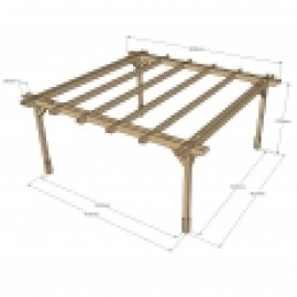Double Premium Pergola - 4 Post
