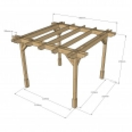 Double Premium Pergola - 4 Post