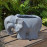 Elephant Planter – blue iron effect