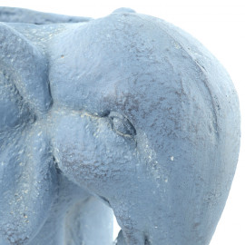 Elephant Planter – blue iron effect Elephant Planter – blue iron effect