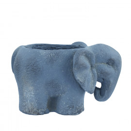 Elephant Planter – blue iron effect Elephant Planter – blue iron effect