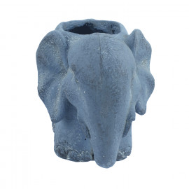 Elephant Planter – blue iron effect Elephant Planter – blue iron effect
