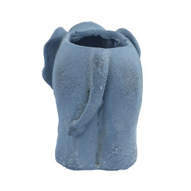 Elephant Planter – blue iron effect Elephant Planter – blue iron effect