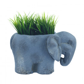 Elephant Planter – blue iron effect Elephant Planter – blue iron effect