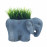 Elephant Planter – blue iron effect
