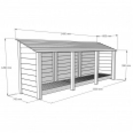Empingham log store - 4ft Empingham log store - 4ft