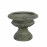 Fluted Urn Low 28cm Verdigris Effect