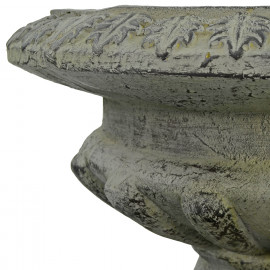 Fluted Urn Low 28cm Verdigris Effect Fluted Urn Low 28cm Verdigris Effect