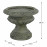 Fluted Urn Low 28cm Verdigris Effect