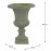 Fluted Urn Medium 49cm Verdigris Effect