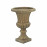 Fluted Urn Medium 49cm Weathered Dark Stone Effect