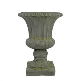 Fluted Urn Tall 71cm Verdigris Effect