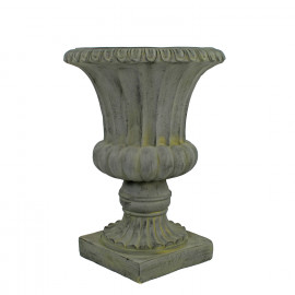 Fluted Urn Tall 71cm Verdigris Effect Fluted Urn Tall 71cm Verdigris Effect