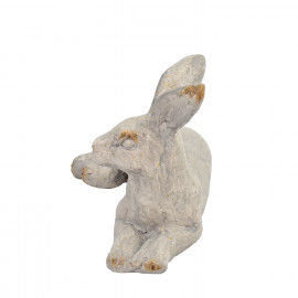 Hare Lying – white stone effect Hare Lying – white stone effect