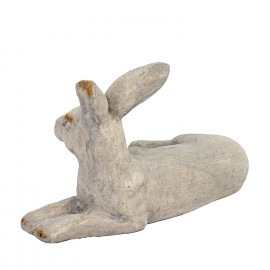 Hare Lying – white stone effect Hare Lying – white stone effect