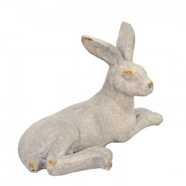 Hare Lying – white stone effect Hare Lying – white stone effect