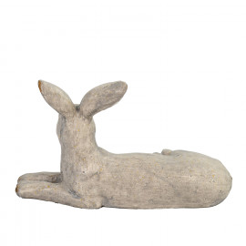 Hare Lying – white stone effect Hare Lying – white stone effect