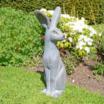 Hare Sitting – blue iron effect Hare Sitting – blue iron effect