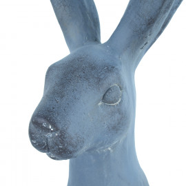 Hare Sitting – blue iron effect Hare Sitting – blue iron effect