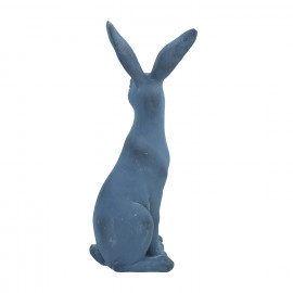 Hare Sitting – blue iron effect Hare Sitting – blue iron effect