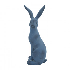 Hare Sitting – blue iron effect Hare Sitting – blue iron effect