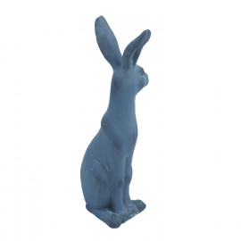 Hare Sitting – blue iron effect Hare Sitting – blue iron effect