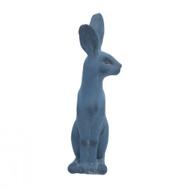 Hare Sitting – blue iron effect Hare Sitting – blue iron effect