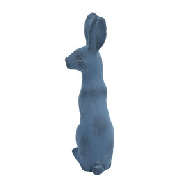 Hare Sitting – blue iron effect Hare Sitting – blue iron effect