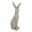 Hare Sitting – white stone effect